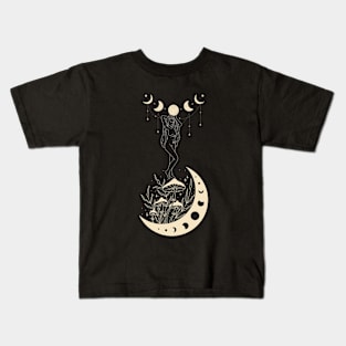 Mashrooms and witch Kids T-Shirt